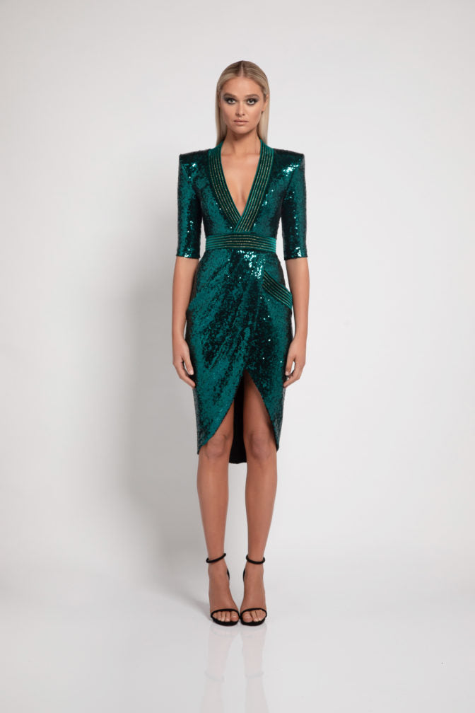 EYE OF HORUS SEQUIN DRESS