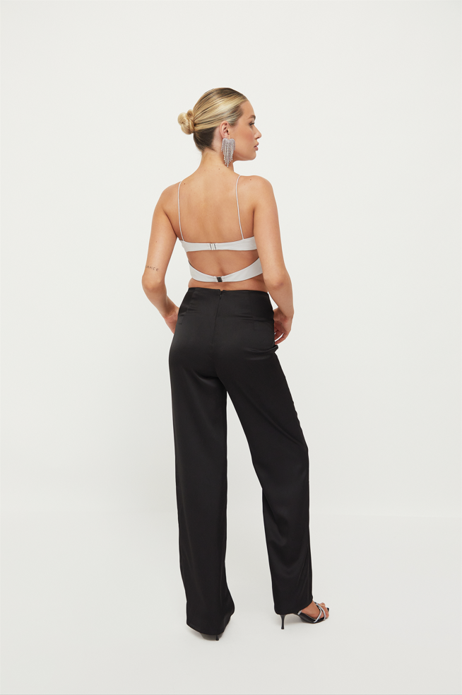 EVE DIAMANTE WAIST STRAIGHT LEG TROUSERS