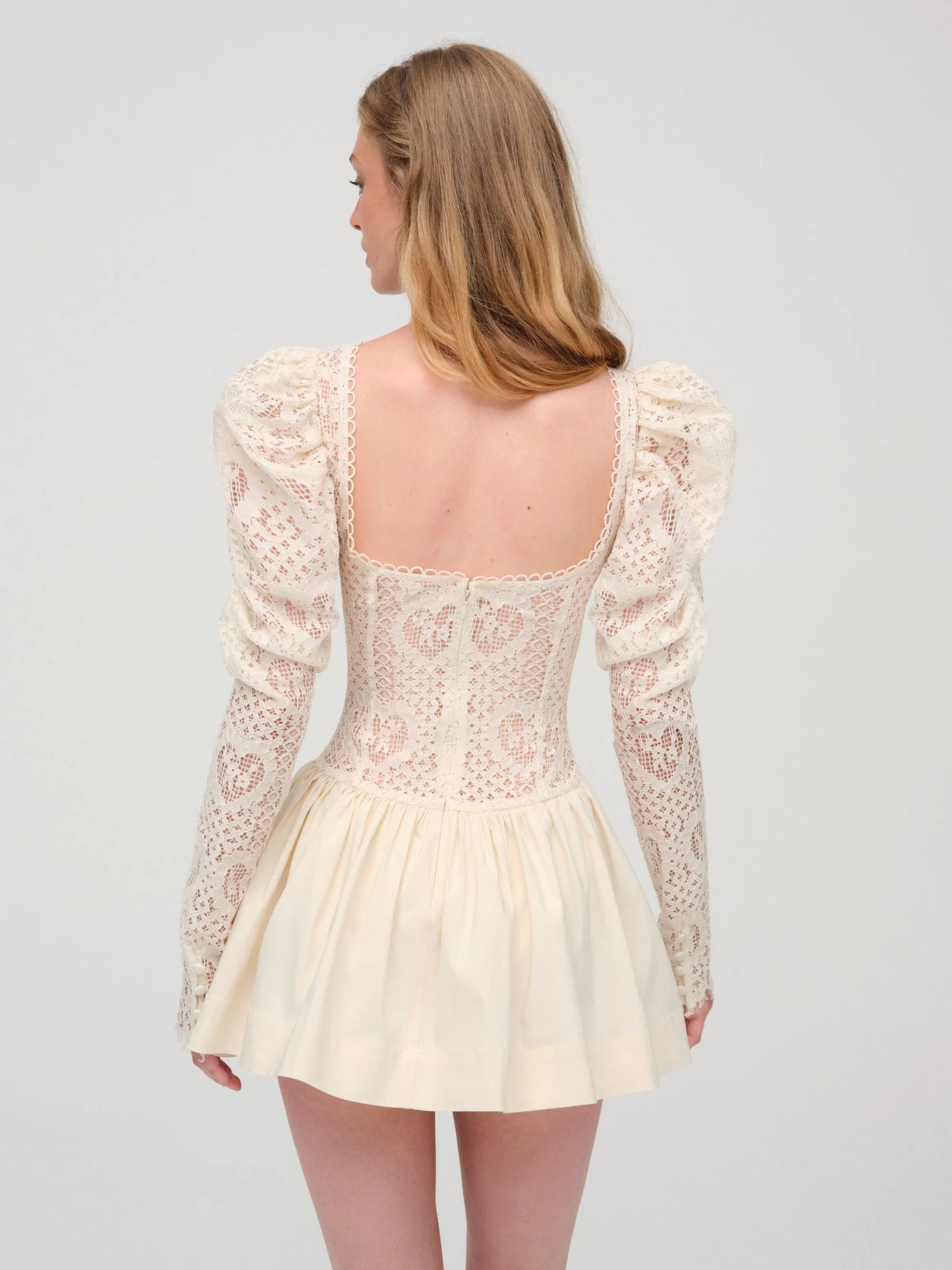 DOILY LACE MINI DRESS