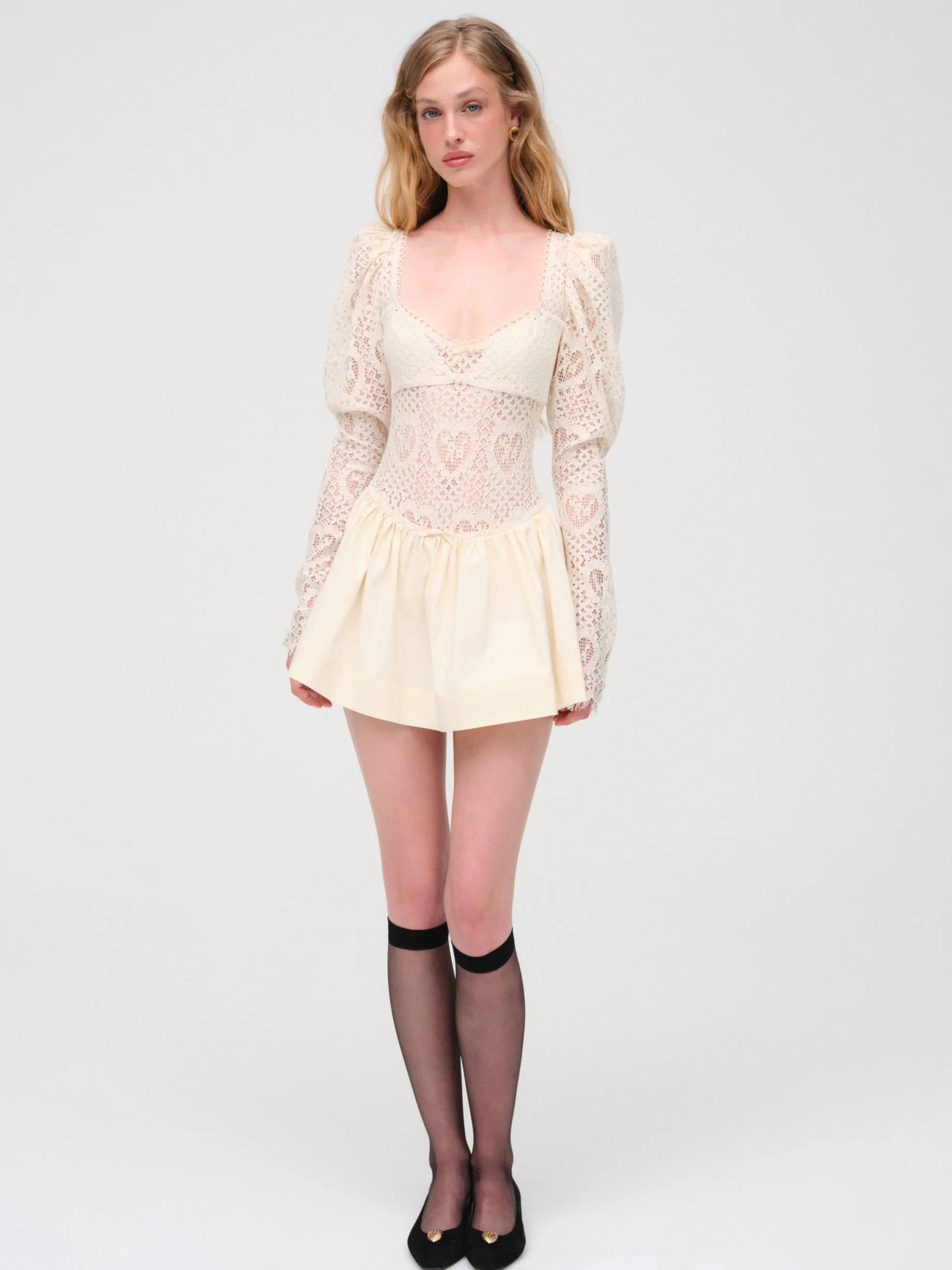DOILY LACE MINI DRESS