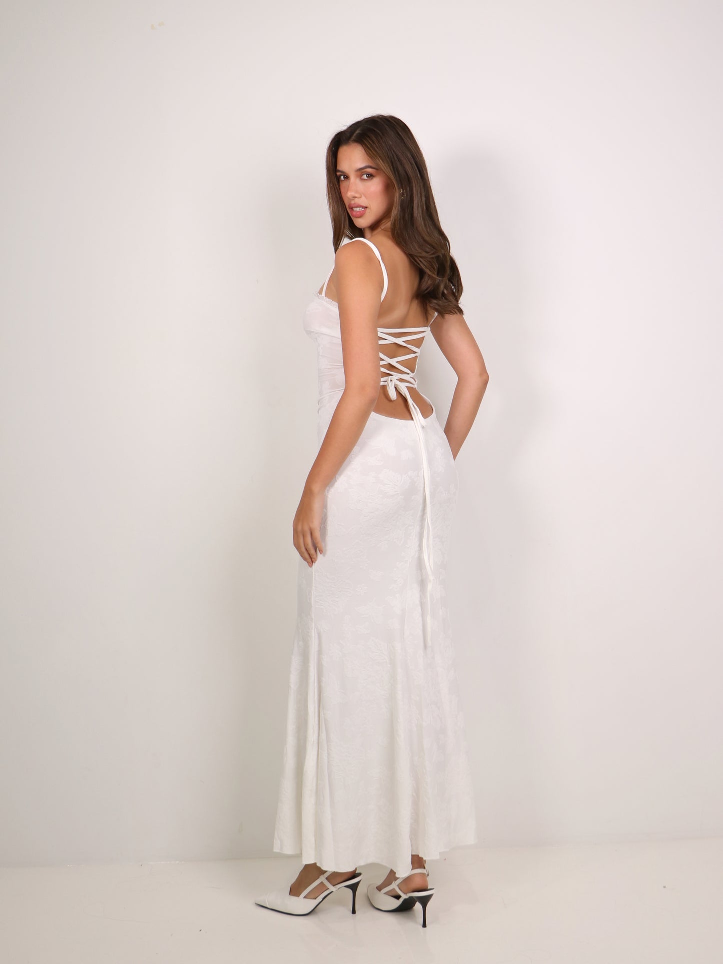 Hydrangea Lace Maxi Dress