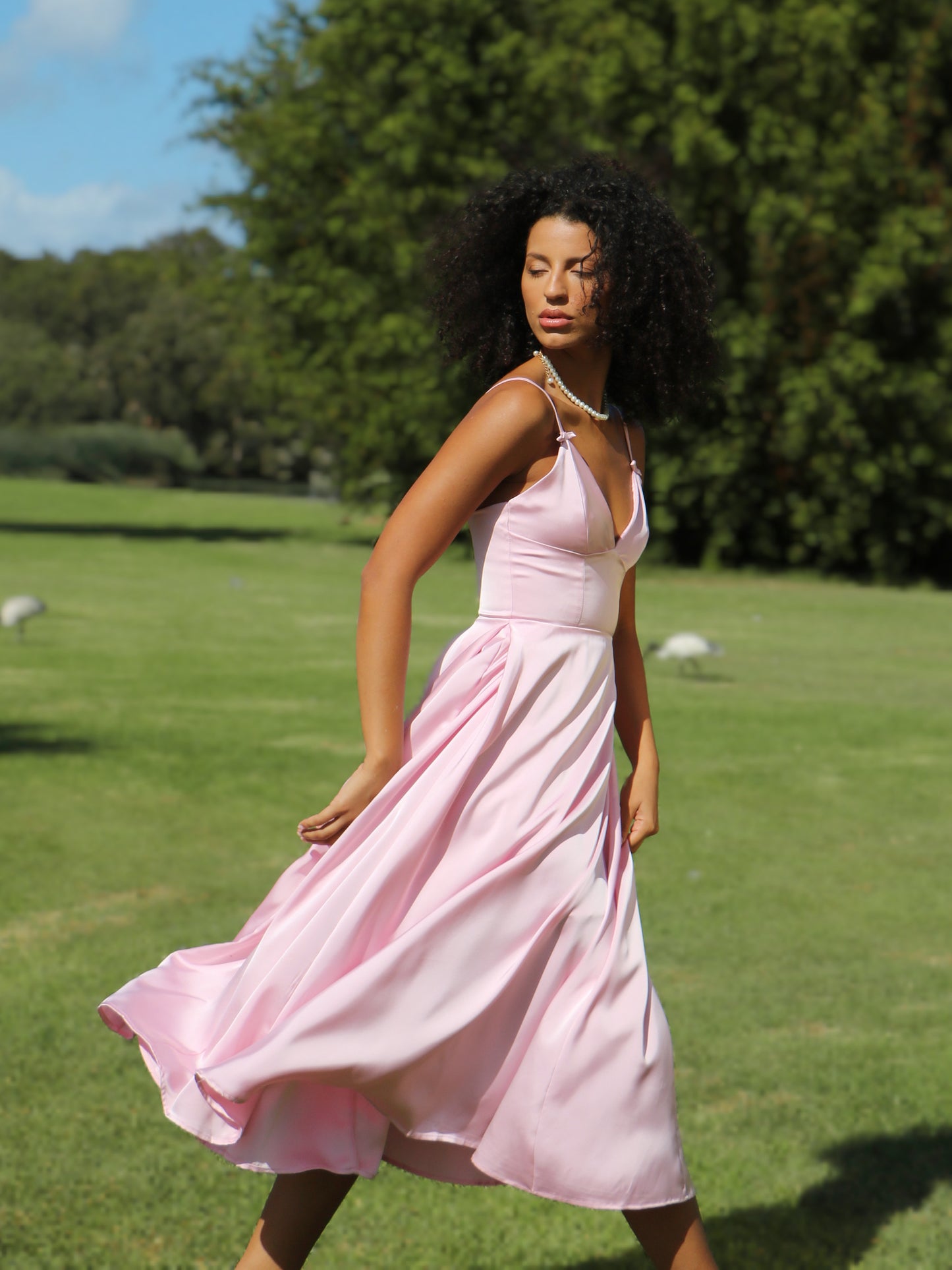 BLUSH BLOOM SLIP DRESS