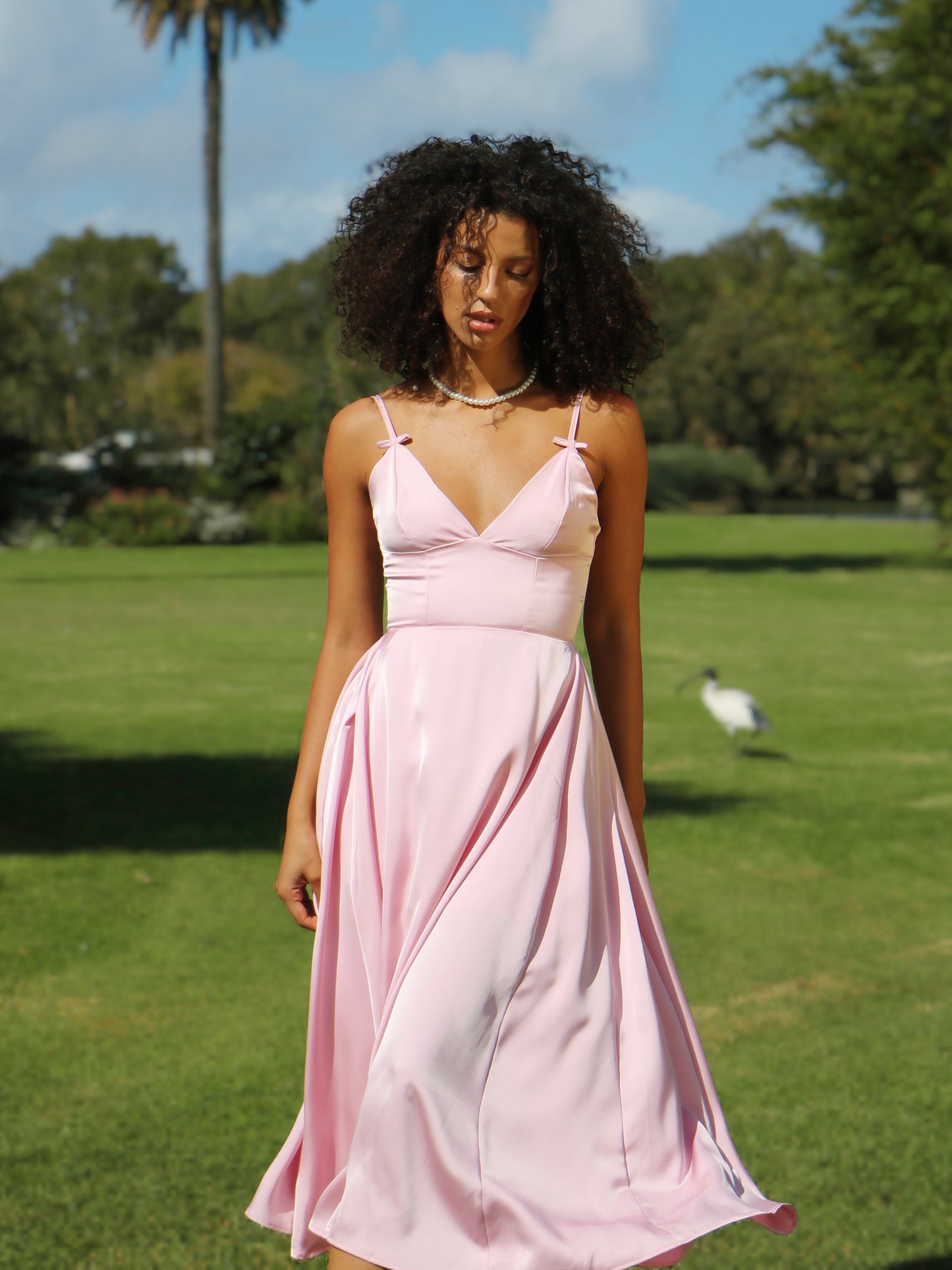 BLUSH BLOOM SLIP DRESS
