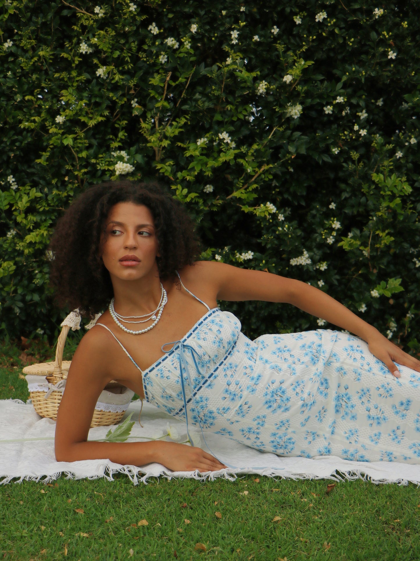 PORCELAIN BLOOM MAXI DRESS