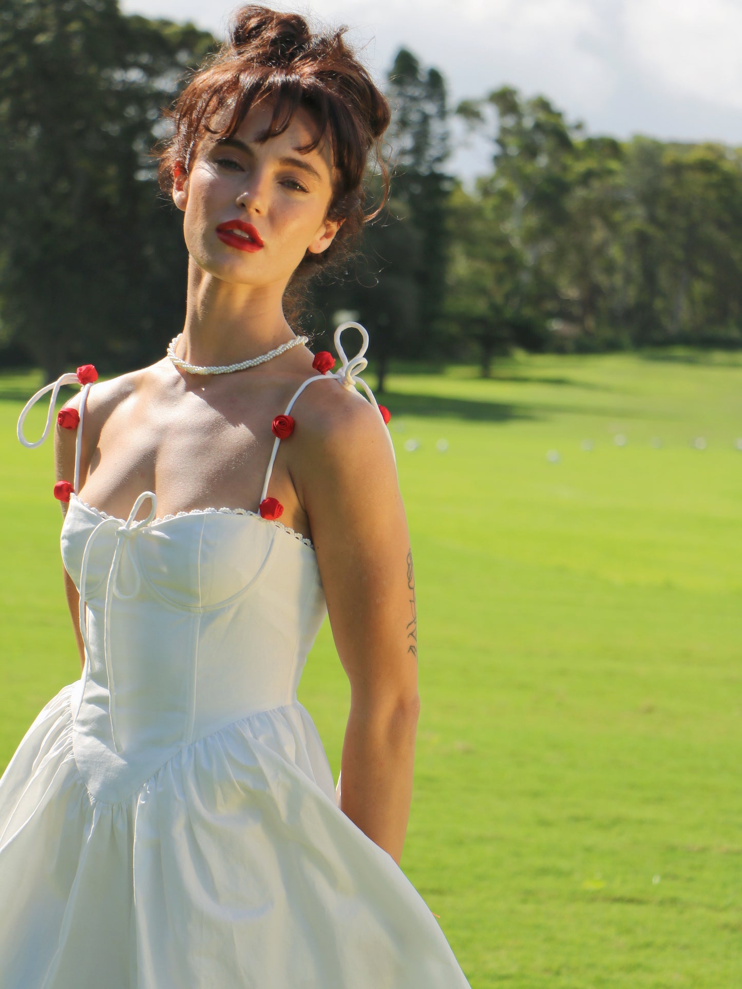 ROSY MILK MINI DRESS
