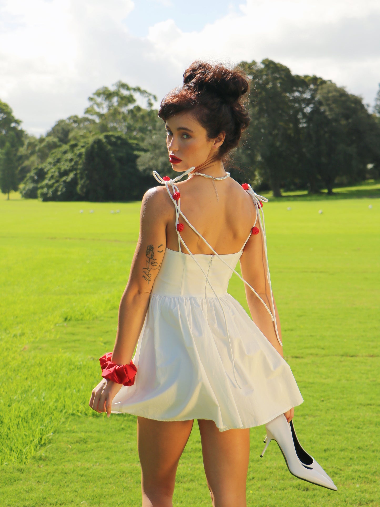 ROSY MILK MINI DRESS