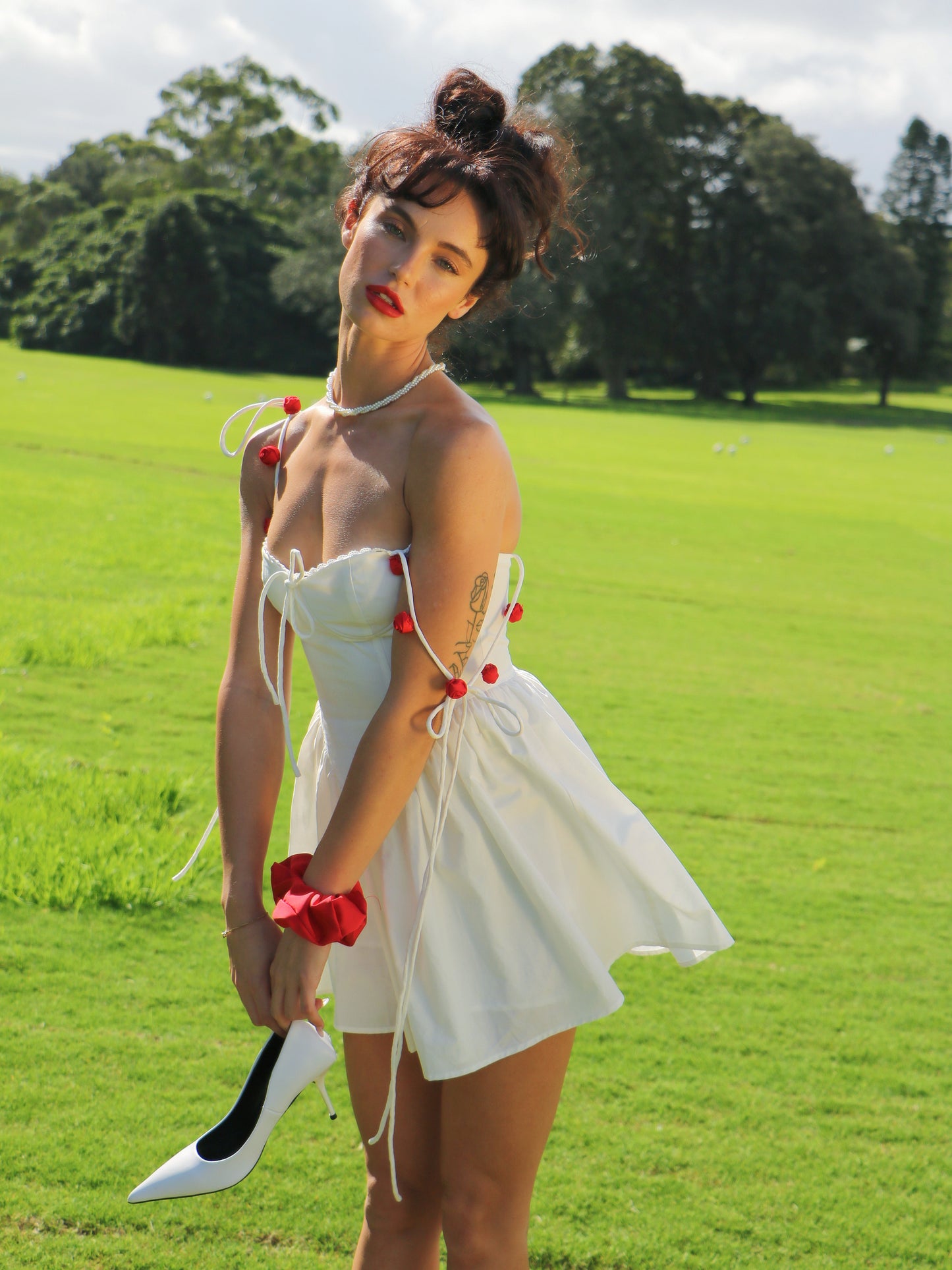 ROSY MILK MINI DRESS