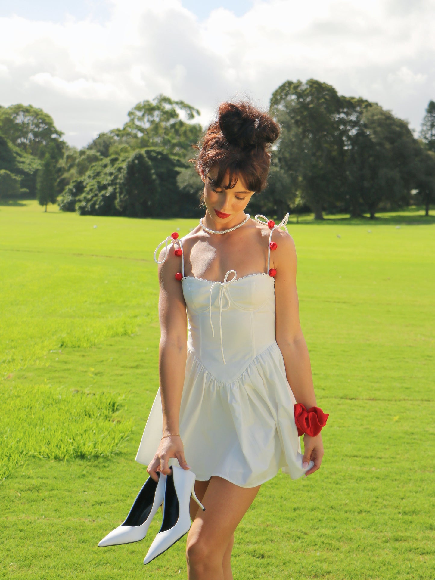 ROSY MILK MINI DRESS