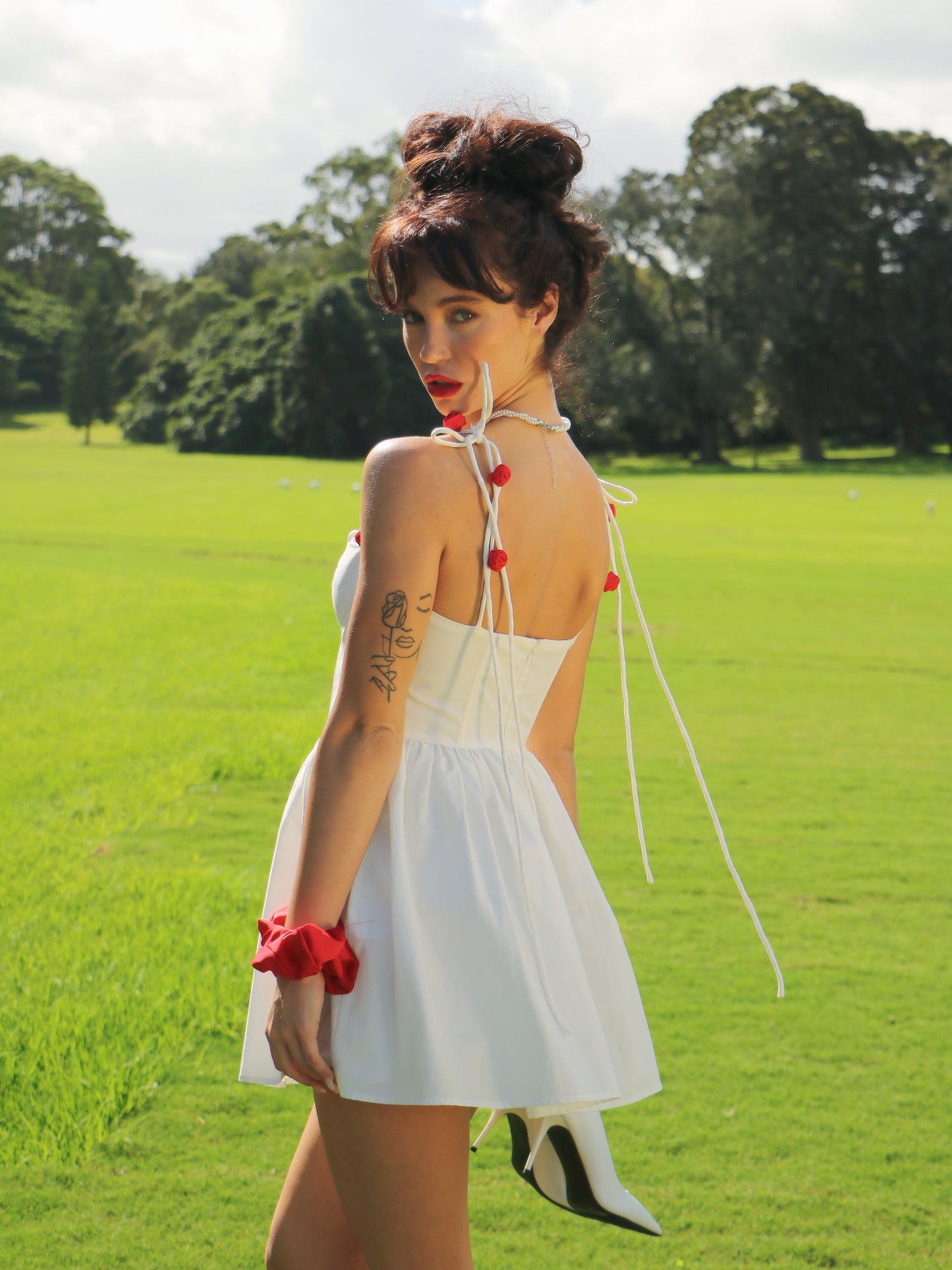 ROSY MILK MINI DRESS