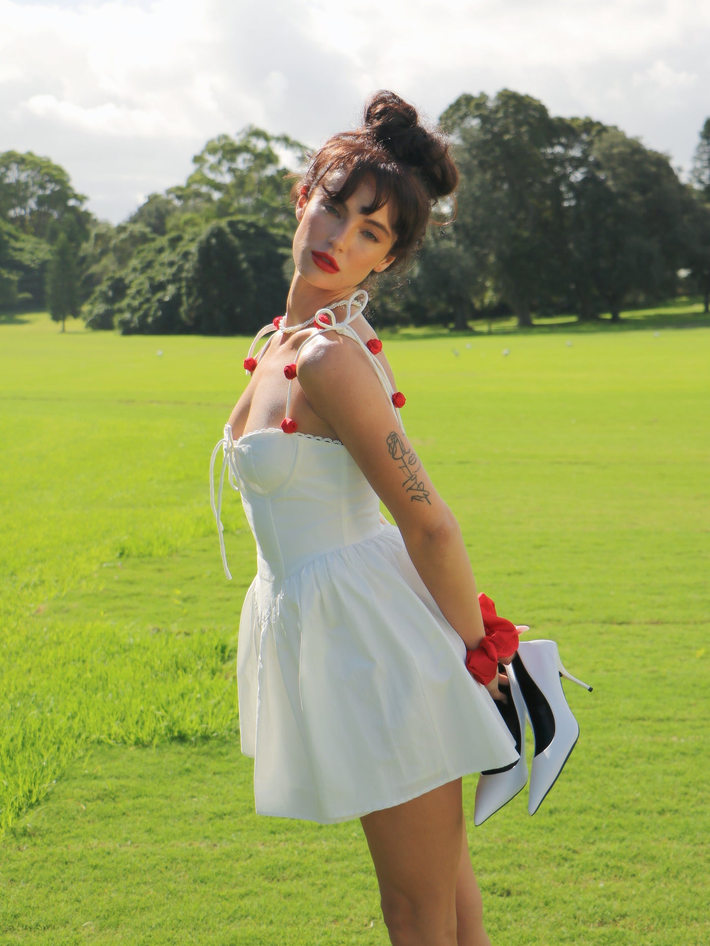 ROSY MILK MINI DRESS