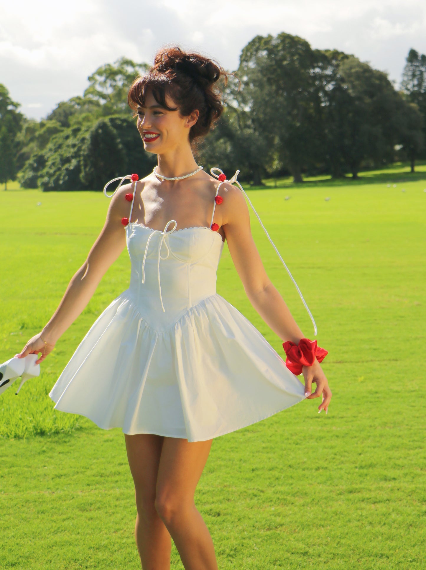 ROSY MILK MINI DRESS