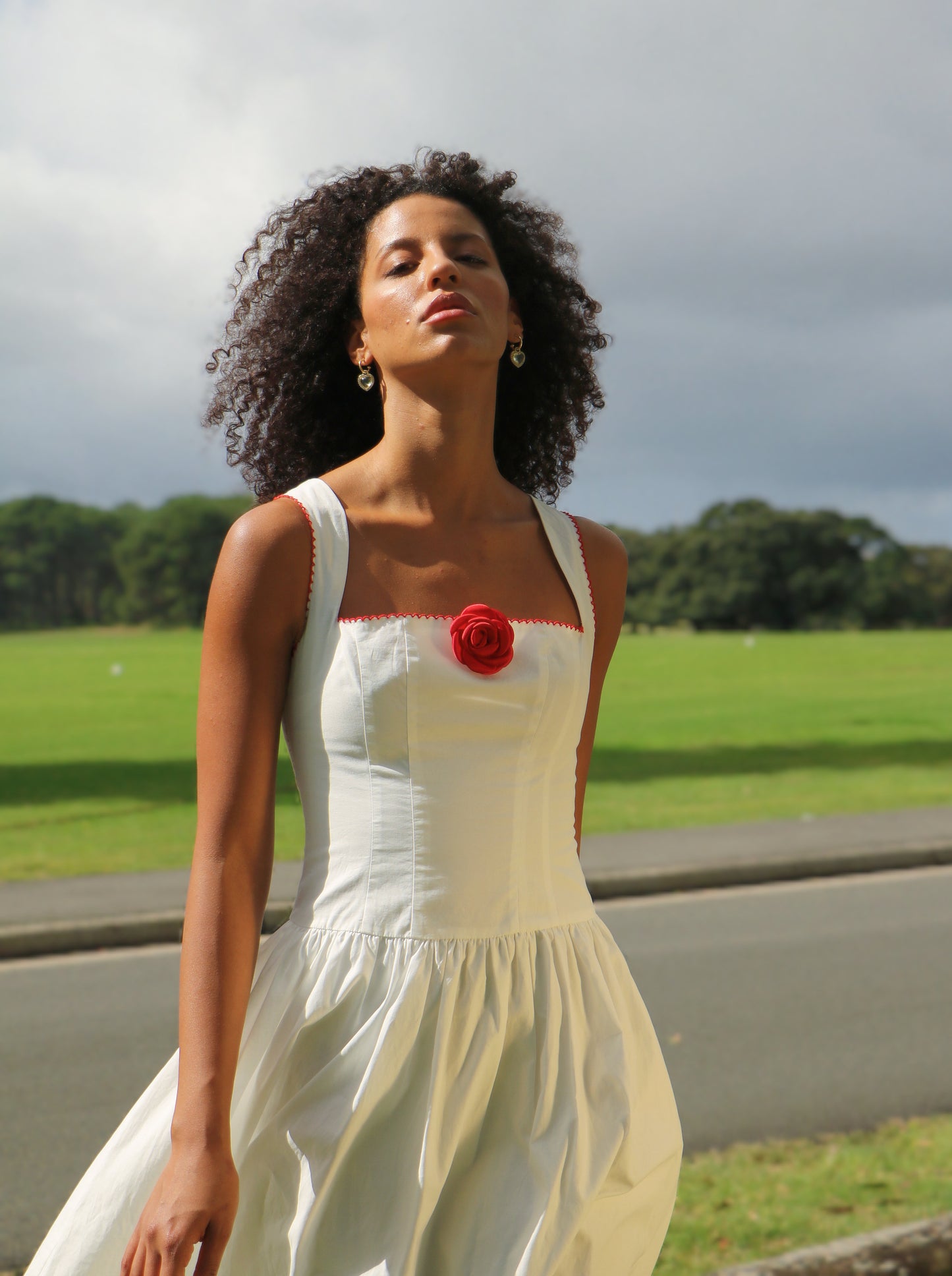 BELLE ROSE MIDI DRESS