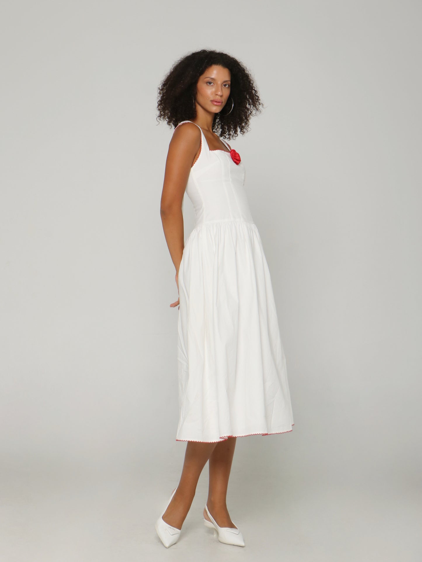 BELLE ROSE MIDI DRESS