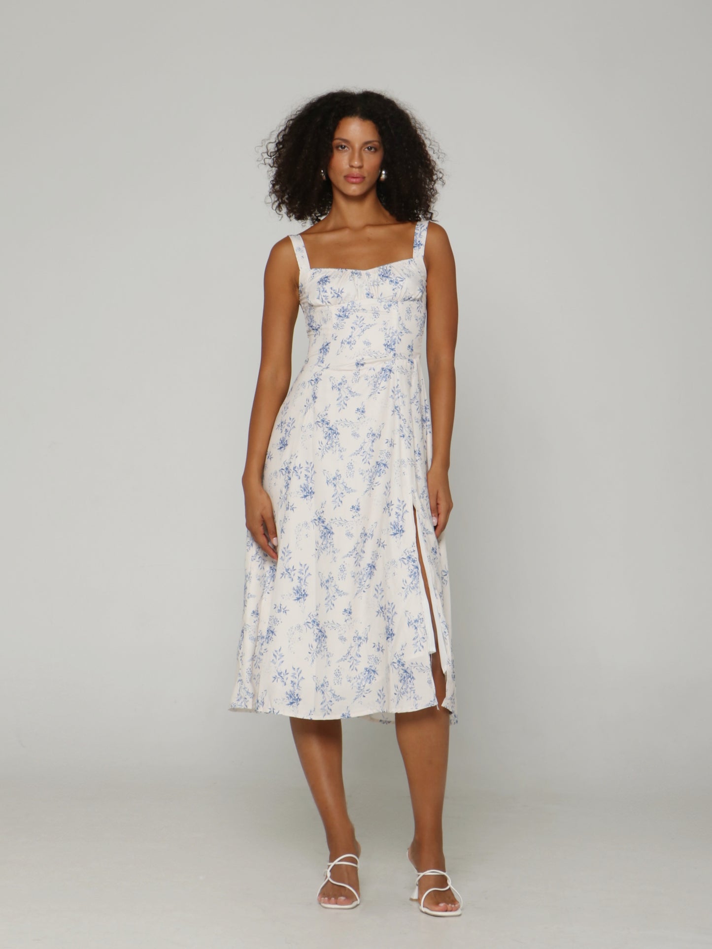 PROVENCE BLOOM MIDI DRESS
