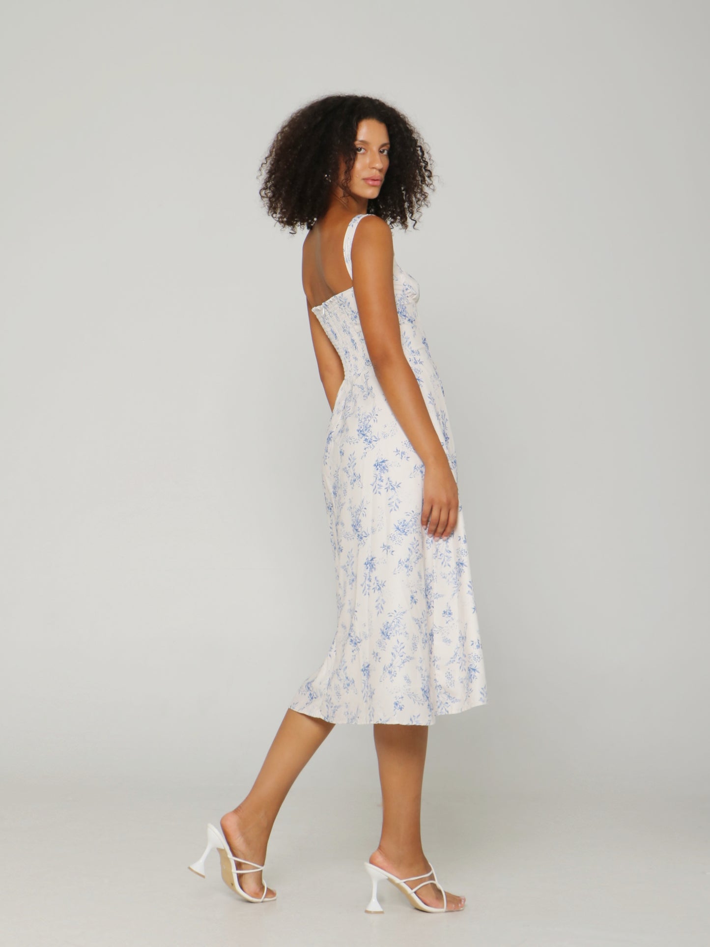 PROVENCE BLOOM MIDI DRESS