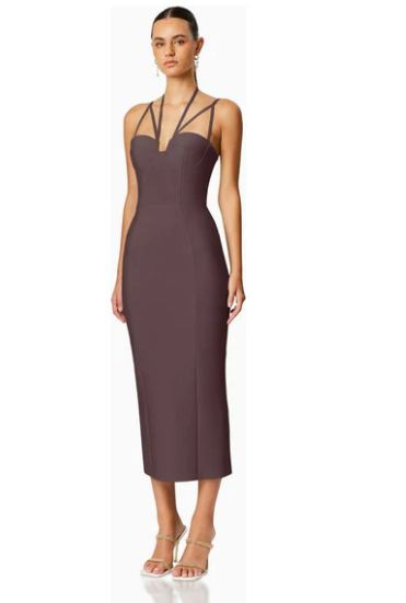 ORCHID DRESS IN CHOCOLATE