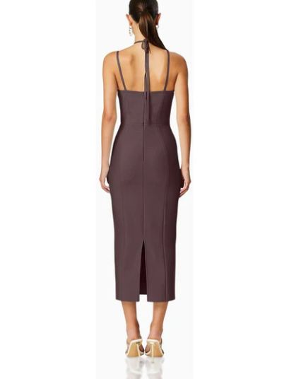 ORCHID DRESS IN CHOCOLATE