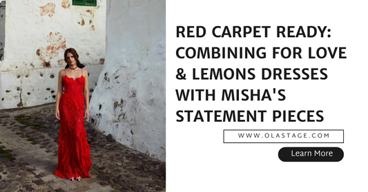 Red Carpet Ready: Combining For Love & Lemons Dresses with Misha's Statement Pieces