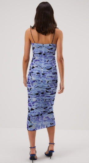 COSIMO MESH MIDI DRESS & GLOVE SET