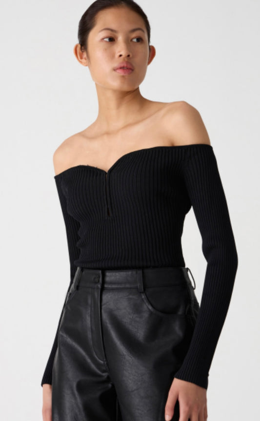 ATTICUS OFF SHOULDER KNIT TOP