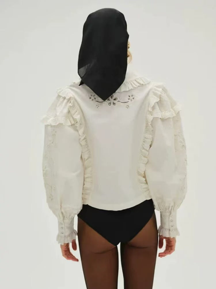 ADELIE EMBROIDERED TOP