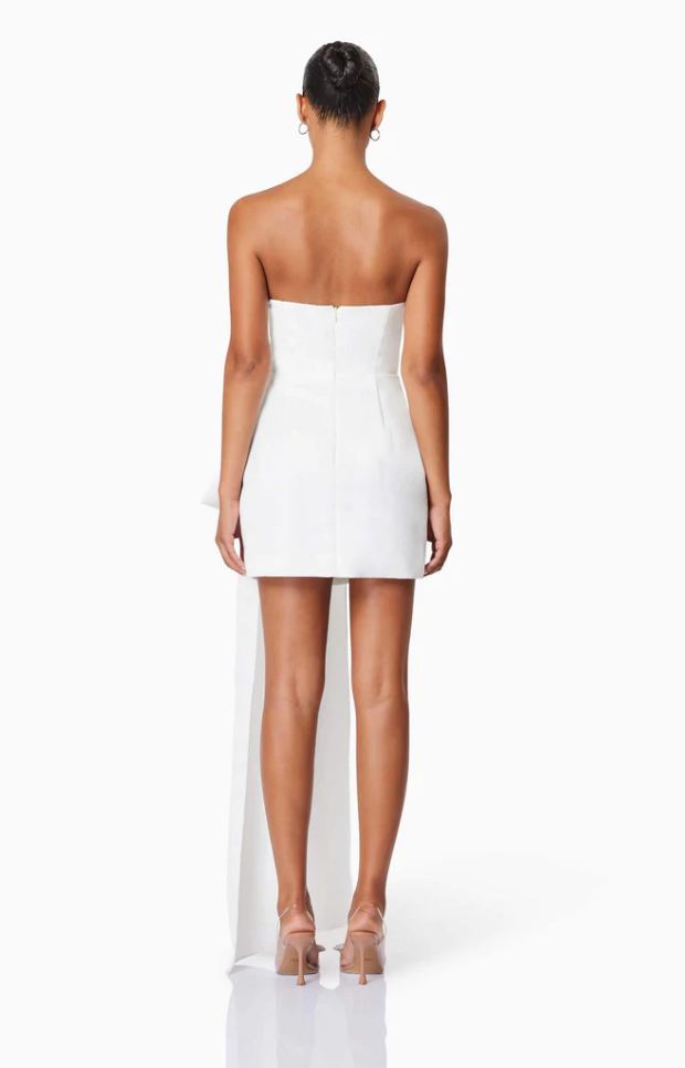 ALICE BOW STRAPLESS MINI DRESS