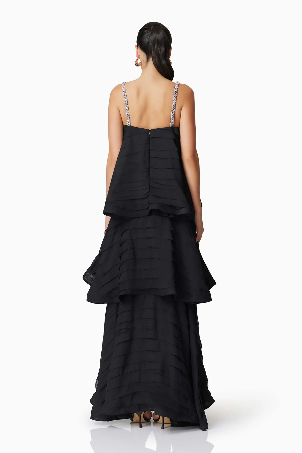 TILLY TIERED MAXI DRESS - BLACK