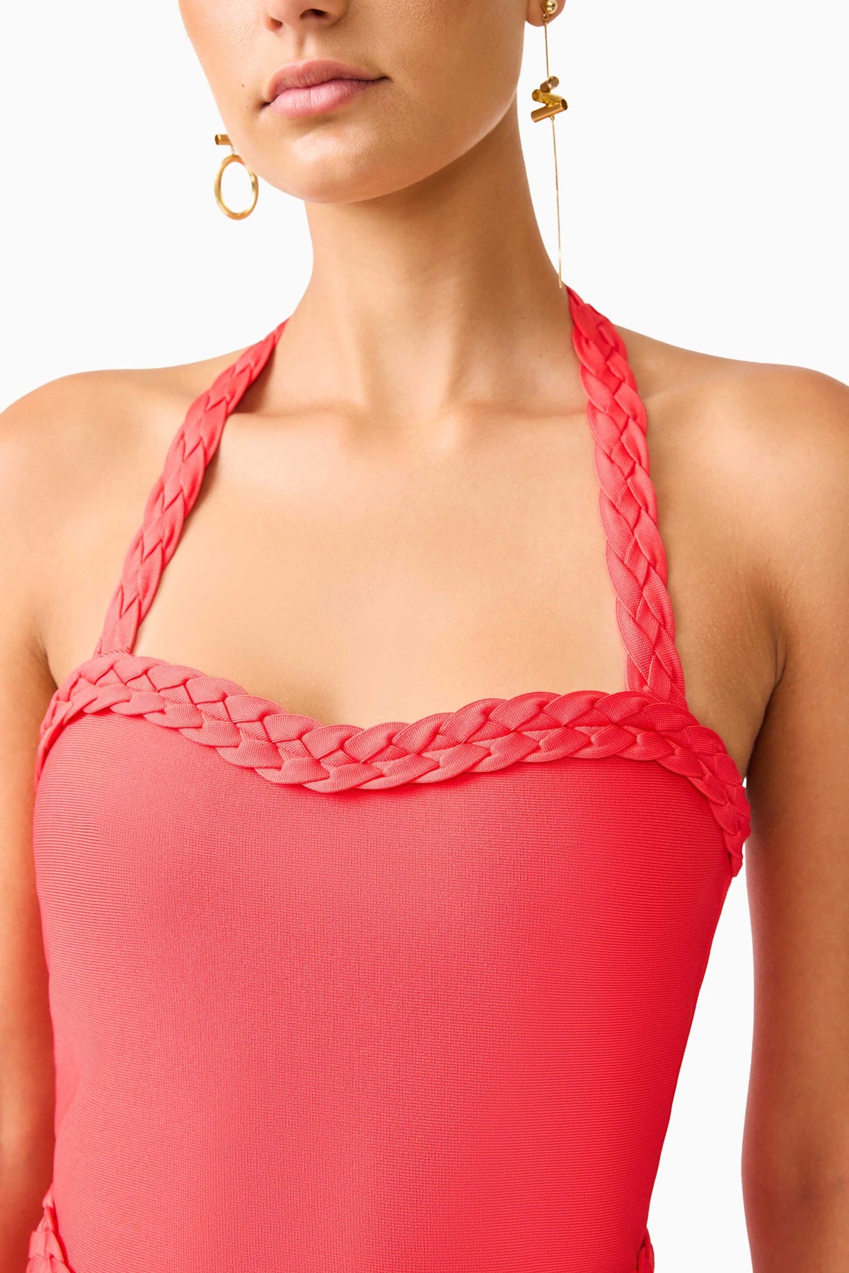 CORALENE HALTER GOWN - RED