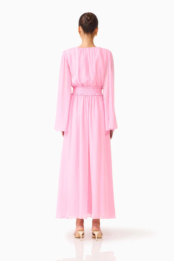 POPPY LONG SLEEVE GOWN - PINK