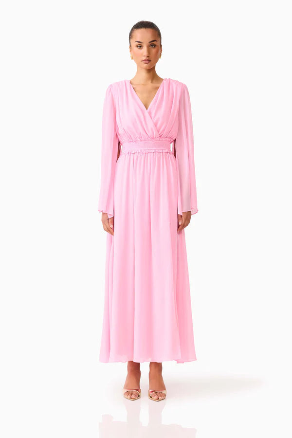 POPPY LONG SLEEVE GOWN - PINK