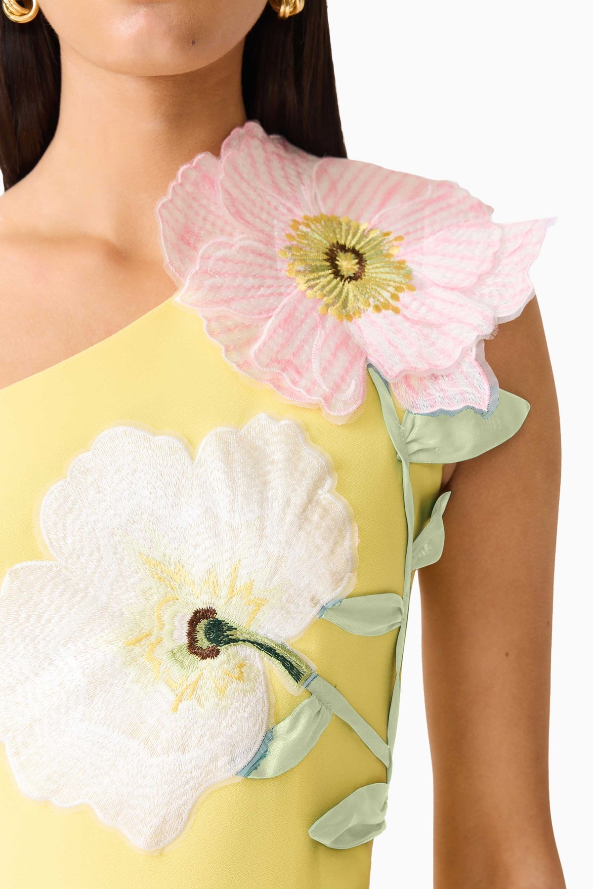 HOPE ONE SHOULDER MINI DRESS - YELLOW