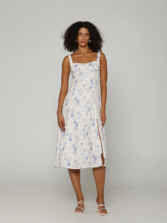 PROVENCE BLOOM MIDI DRESS