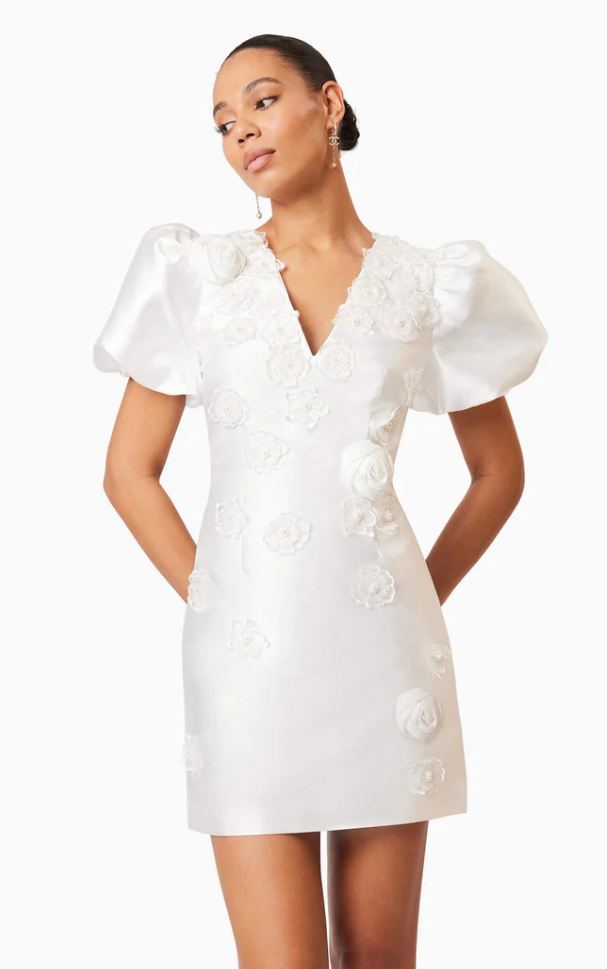 OLEANDER MINI PUFF SLEEVE DRESS