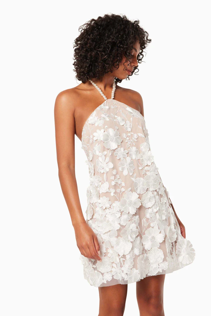 Callista Floral 3D Mini Dress