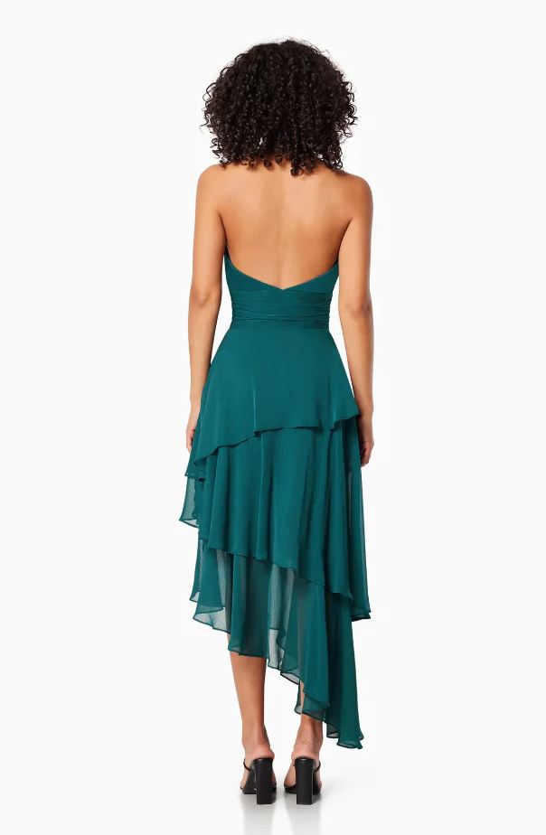 PAU HALTER NECK MIDI DRESS